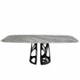 Dining Tables - Oval Barrel porcelain marble dining table - ANGEL CERDÁ