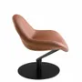 Armchairs - Brown leatherette swivel armchair - ANGEL CERDÁ