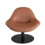 Armchairs - Brown leatherette swivel armchair - ANGEL CERDÁ