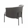 Armchairs - Grey fabric and dark grey leatherette armchair - ANGEL CERDÁ