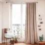 Rideaux et voilages - MEDICIS rideau occultant en velours de coton 130x280cm SABLE - EN FIL D'INDIENNE...
