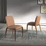 Chairs - Brown leatherette chair - ANGEL CERDÁ