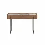 Console table - Rectangular porcelain marble, walnut and dark metallic steel console table - ANGEL CERDÁ