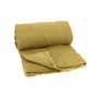 Plaids - ETAMINE Bout de lit 90x200 cm ETAMINE 2 OCRE - EN FIL D'INDIENNE...