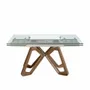 Dining Tables - Rectangular tempered glass extending dining table - ANGEL CERDÁ