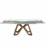 Dining Tables - Rectangular tempered glass extending dining table - ANGEL CERDÁ