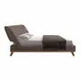 Beds - Chocolate brown leatherette bed - ANGEL CERDÁ