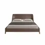 Beds - Chocolate brown leatherette bed - ANGEL CERDÁ