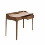 Desks - Writing desk with leatherette and walnut top - ANGEL CERDÁ
