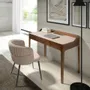 Desks - Writing desk with leatherette and walnut top - ANGEL CERDÁ