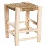 Tabourets - Tabourets marocains en bois et corde de palmier – Artisanat bohème - COSYDAR-DECO