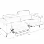 Sofas - 3 seater sofa upholstered in cowhide leather - ANGEL CERDÁ