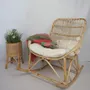 Chaises - YASPER - Rocking chair en rotin naturel - HYDILE