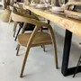 Chaises - Chaise naturelle en bois de teck avec accoudoirs - ANTA - HYDILE