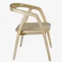 Chaises - Chaise naturelle en bois de teck avec accoudoirs - ANTA - HYDILE