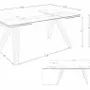 Tables Salle à Manger - Table à manger à rallonge rectangulaire verre trempé - ANGEL CERDÁ