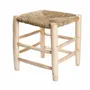 Tabourets - Tabourets marocains en bois et corde de palmier – Artisanat bohème - COSYDAR-DECO