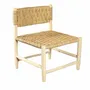 Armchairs - Raw wood armchairs woven with palm leaf. - COSYDAR-DECO