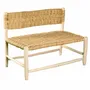Armchairs - Raw wood armchairs woven with palm leaf. - COSYDAR-DECO