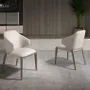Chairs - Cream leatherette chair - ANGEL CERDÁ