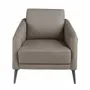 Fauteuils - Fauteuil en cuir gris foncé - ANGEL CERDÁ