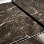 Tables Salle à Manger - Table à manger à rallonge rectangulaire marbre porcelaine et acier - ANGEL CERDÁ