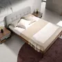 Beds - Grey fabric tufted bed - ANGEL CERDÁ