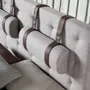 Beds - Grey fabric tufted bed - ANGEL CERDÁ