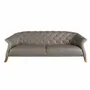 Sofas - Chester sofa 3 seater grey leather - ANGEL CERDÁ