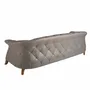 Sofas - Chester sofa 3 seater grey leather - ANGEL CERDÁ