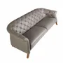 Sofas - Chester sofa 3 seater grey leather - ANGEL CERDÁ