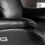 Armchairs - Black leather swivel armchair - ANGEL CERDÁ
