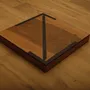 Caskets and boxes - Glass and wooden chessboard, chess game - NARCIS