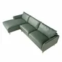 Sofas - Left chaise longue sofa in green leather - ANGEL CERDÁ