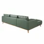 Sofas - Left chaise longue sofa in green leather - ANGEL CERDÁ