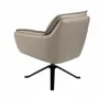 Armchairs - Dark grey leather swivel armchair - ANGEL CERDÁ
