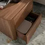 Night tables - Walnut bedside table with lighting - ANGEL CERDÁ