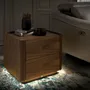Night tables - Walnut bedside table with lighting - ANGEL CERDÁ