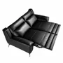Sofas - 2 seater black leather relax sofa - ANGEL CERDÁ