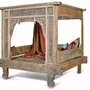 Beds - INDONESIAN TEAK CANOPY BED - ITEM HOME BY ITEM INTERNATIONAL