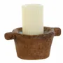 Unique pieces - ANTIQUE WOODEN CANDLE HOLDER 4 ASSORTED - ITEM HOME BY ITEM INTERNATIONAL