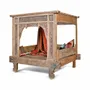 Beds - INDONESIAN TEAK CANOPY BED - ITEM HOME BY ITEM INTERNATIONAL