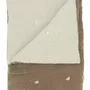 Plaids - FORTUNA Bout de lit 90x200 cm TAUPE - EN FIL D'INDIENNE...