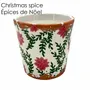 Candles - Christmas poinsettia ceramic scented candle size L - WAX DESIGN - BARCELONA