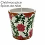Candles - Christmas poinsettia ceramic scented candle size M - WAX DESIGN - BARCELONA