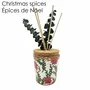 Scent diffusers - Christmas ceramic fragrance reed diffuser Poinsettia 150ML - WAX DESIGN - BARCELONA