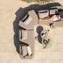 Lawn sofas   - Santorini modular sofa - 4 SEASONS OUTDOOR