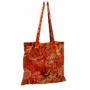 Tissus - Sac Shopping Fleur 21X12CM velours - WAX DESIGN - BARCELONA