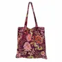 Tissus - Sac Shopping Fleur 21X12CM velours - WAX DESIGN - BARCELONA