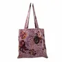 Tissus - Sac Shopping Fleur 21X12CM velours - WAX DESIGN - BARCELONA